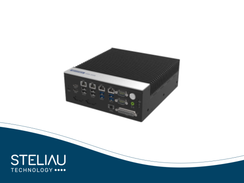 Fanless Box PC with AMD Ryzen™ 8000, up to 96GB DDR5, triple 4K display, rich I/O, TPM security, and -40~50°C wide temp operation.