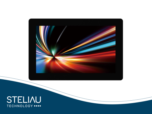 AAEON ACP-1108: 10.1” Android Panel PC with RK3568, capacitive touch, IP65 front bezel, fanless design, HDMI, dual LAN, USB, and versatile mounting.