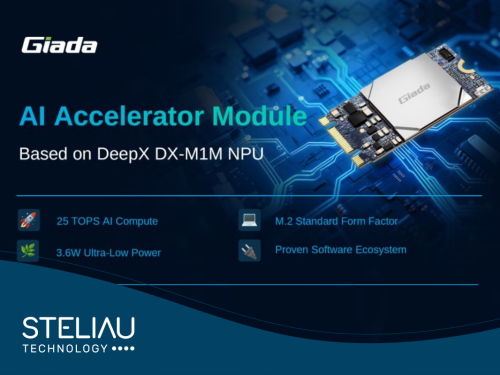 AI accelerator module delivering 25 TOPS with ultra‑low 3.6 W power in compact M.2 form—ideal for edge AI, robotics, and smart vision systems.