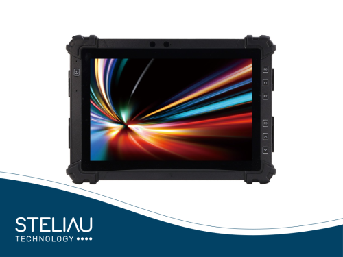 Rugged 10.1" FHD tablet with Intel® N-series/Atom® CPUs, Wi-Fi 6E, LTE option, dual cameras, GNSS support, hot-swap battery, and MIL-STD-810H durability.